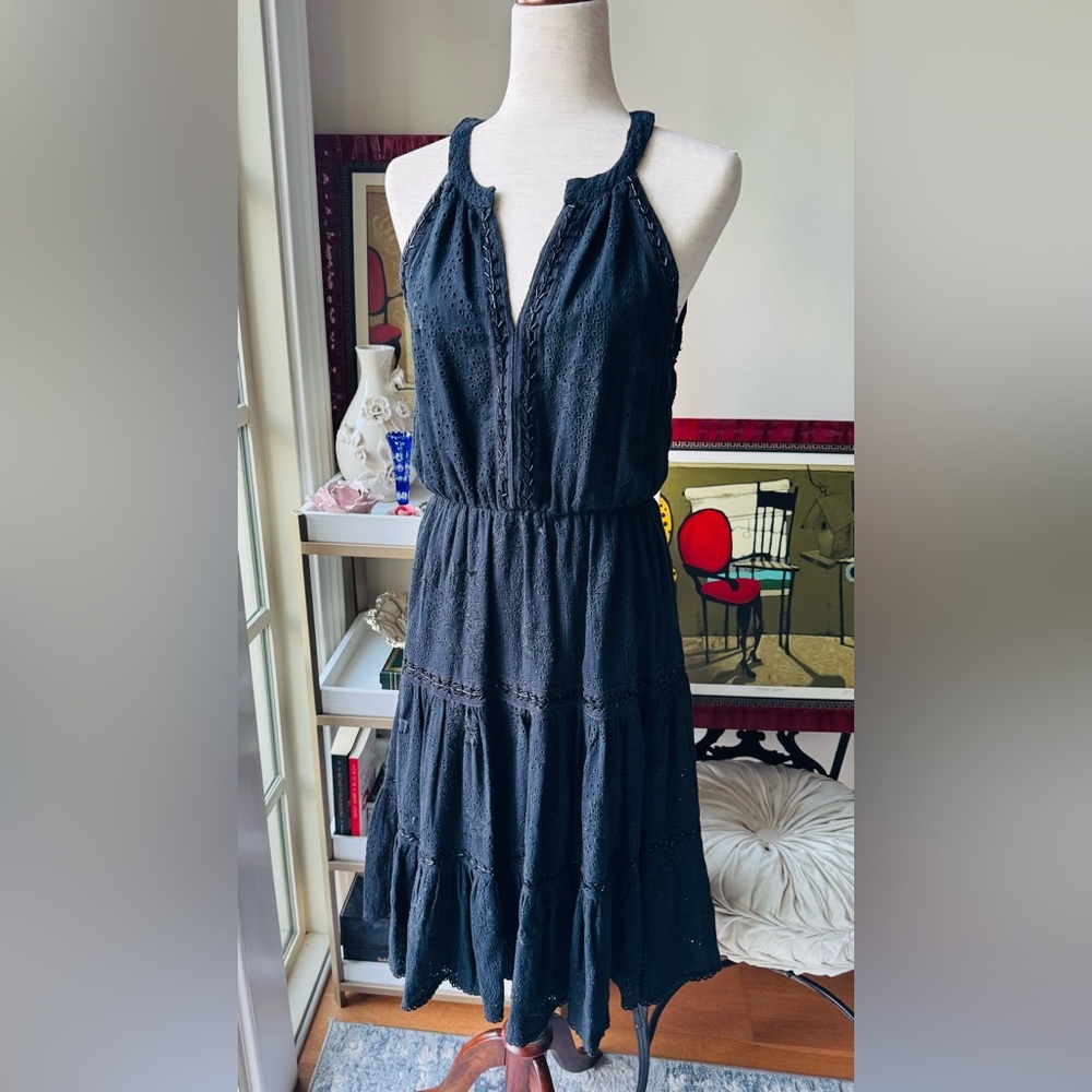NWT Love Sam Elegant Black Midi Dress